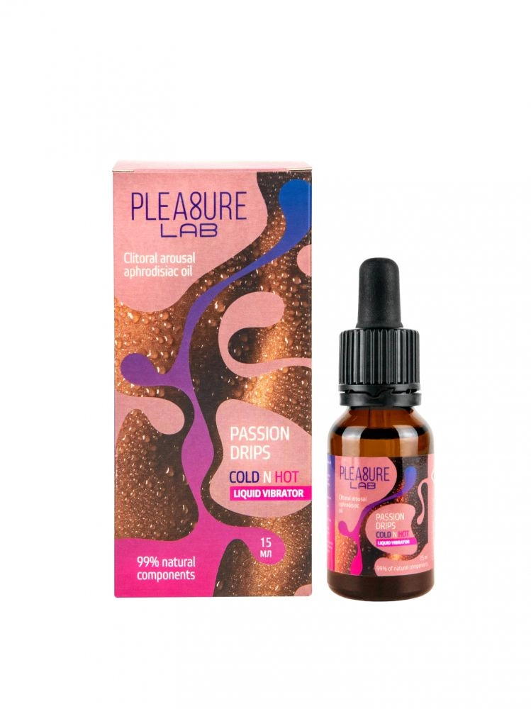 Жидкий вибратор с согревающим и охлаждающим эффектом Pleasure Lab Passion Drips Cold'n'Hot