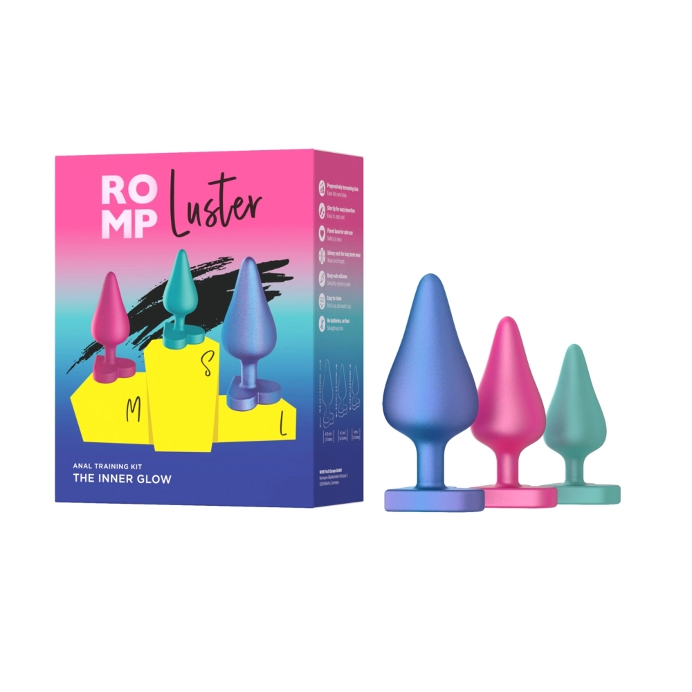 Набор анальных пробок Romp Luster, 3 шт.