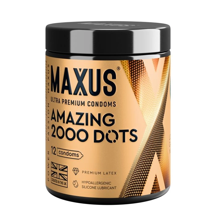 Презервативы с точками Maxus Amazing 2000 Dots