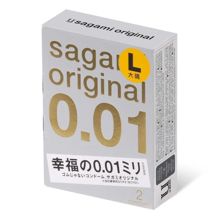 Супер тонкие презервативы увеличенного размера  Sagami Original 0.01 L-size