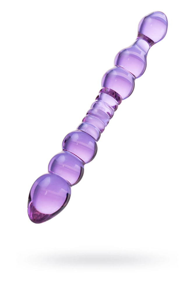 Двусторонний фаллоимитатор Sexus Glass 22, 5 см