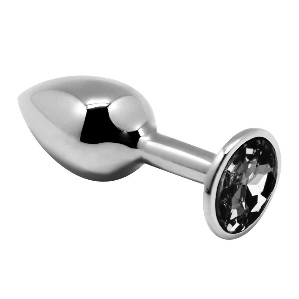 Анальная втулка с кристаллом Mini Metal Butt Plug Size S
