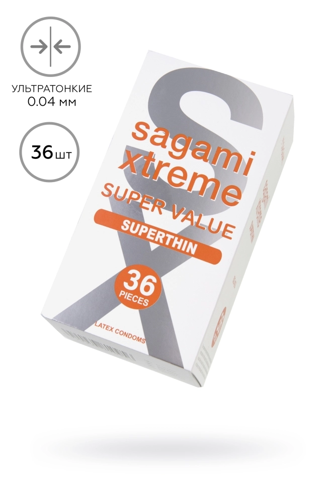 Ультратонкие латексные презервативы Sagami Xtreme Superthin