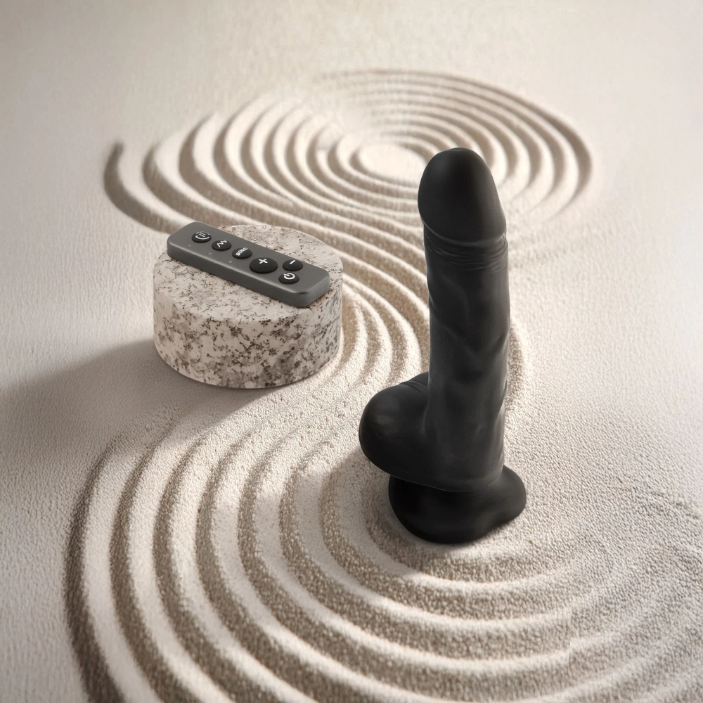 Реалистичный фаллоимитатор с вибрацией и вращением Strap-on-me Rotating & Vibrating Realistic Dildo
