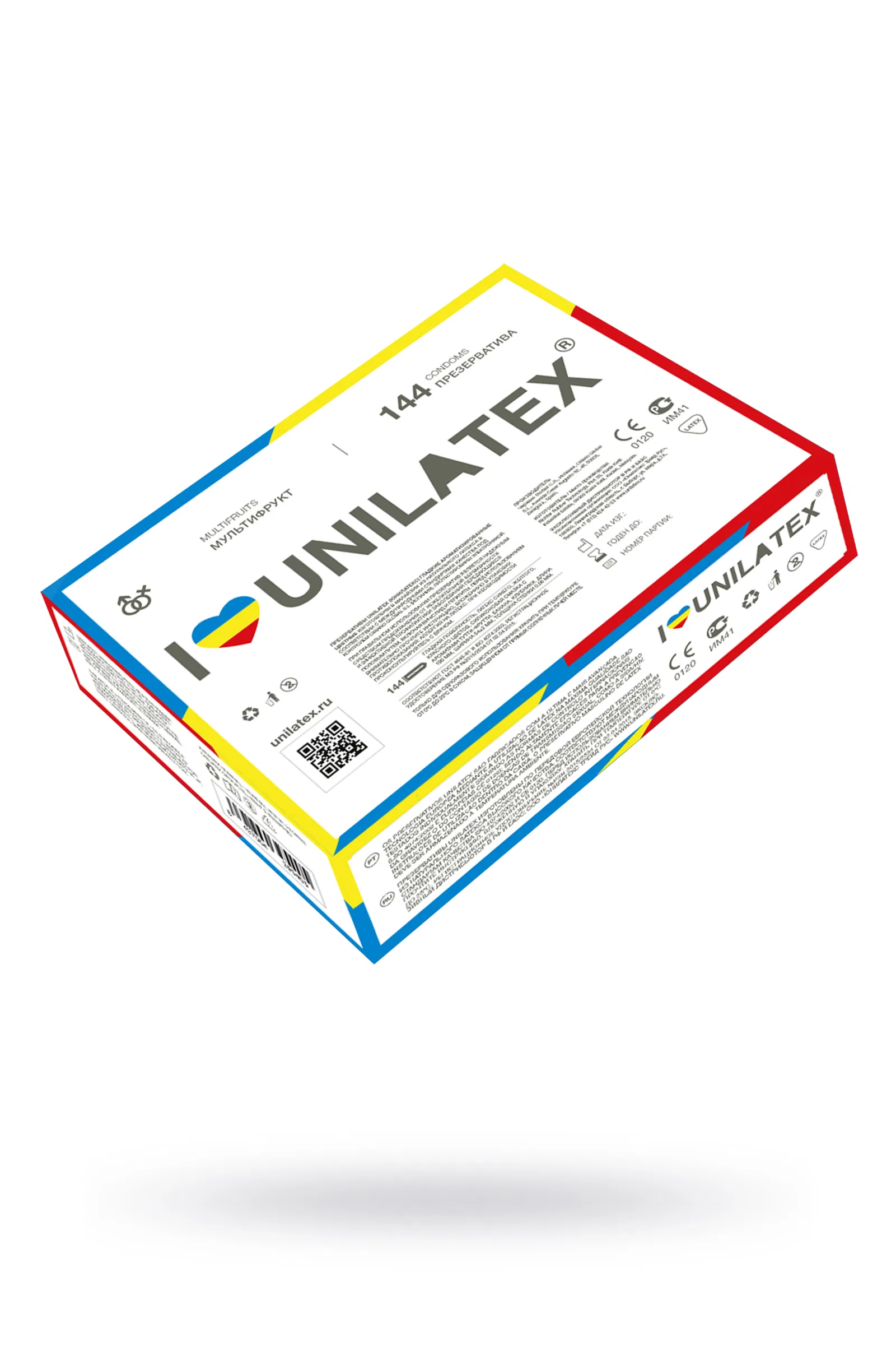 Разноцветные ароматизированные презервативы Unilatex Multifruits