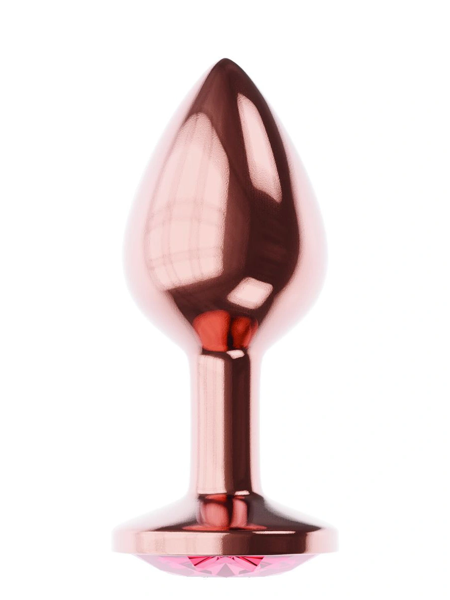 Пробка цвета розового золота с малиновым кристаллом Diamond Ruby Shine L - 8,3 см.