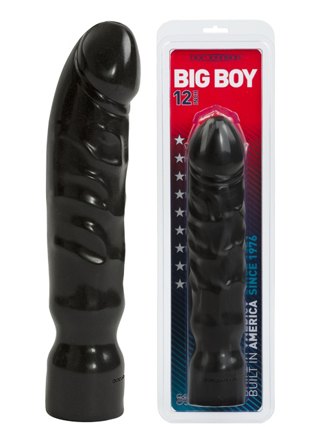 Черный фаллоимитатор-гигант Big Boy - 28,9 см.