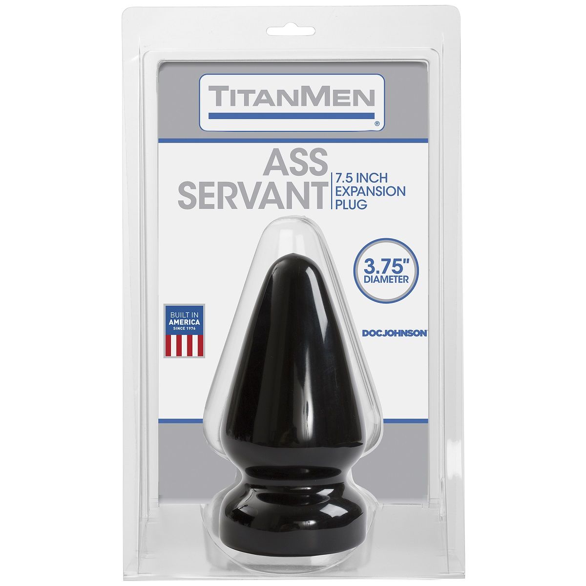 Большая анальная пробка Titanmen Tools Butt Plug 3.75  Diameter Ass Servant - 19 см.