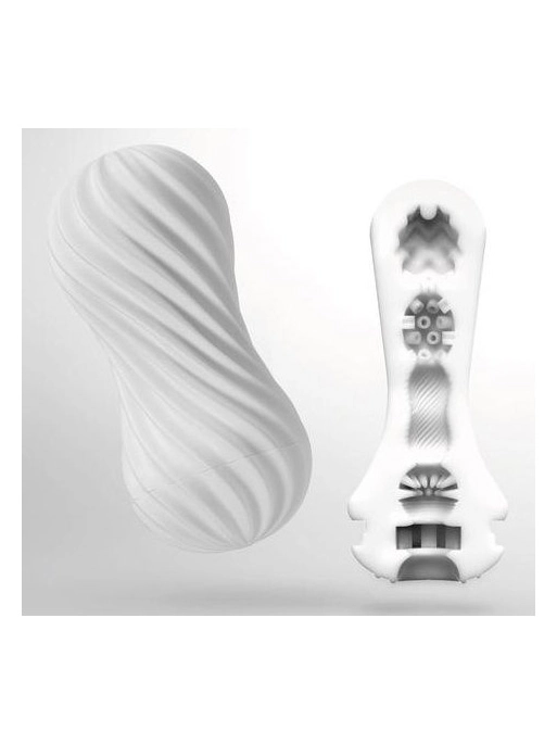 Мастурбатор FLEX Silky White с мягким рельефом