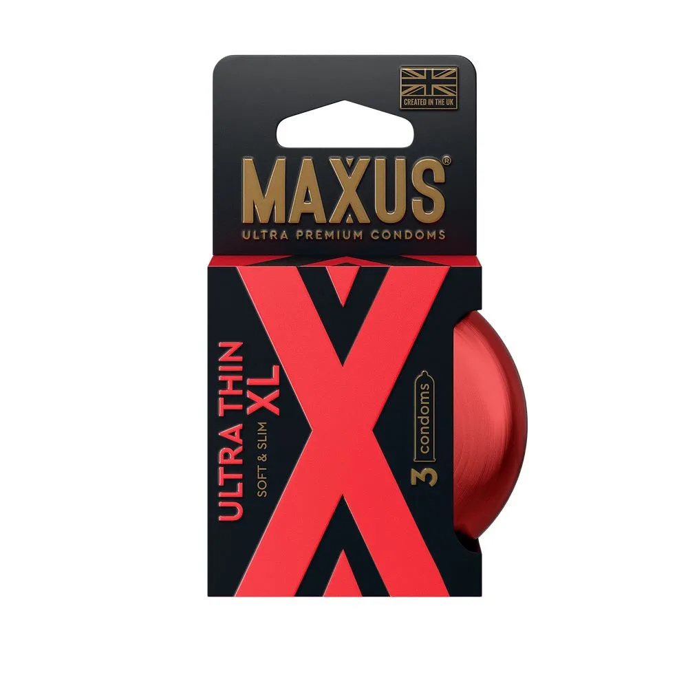 Презервативы Maxus Ultra thin XL ультратонкие, увеличенные, 3 шт