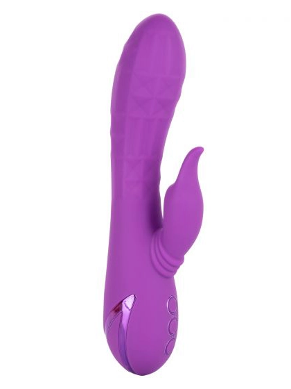 Фиолетовый вибратор-кролик Valley Vamp - 21,5 см.