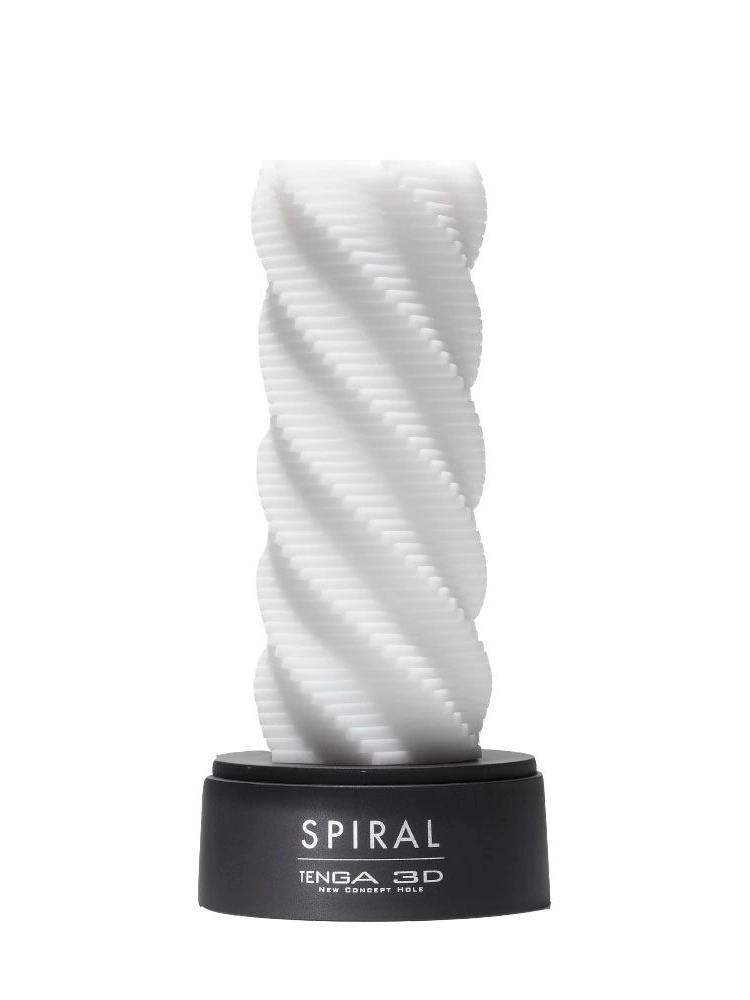 Белый 3D мастурбатор SPIRAL