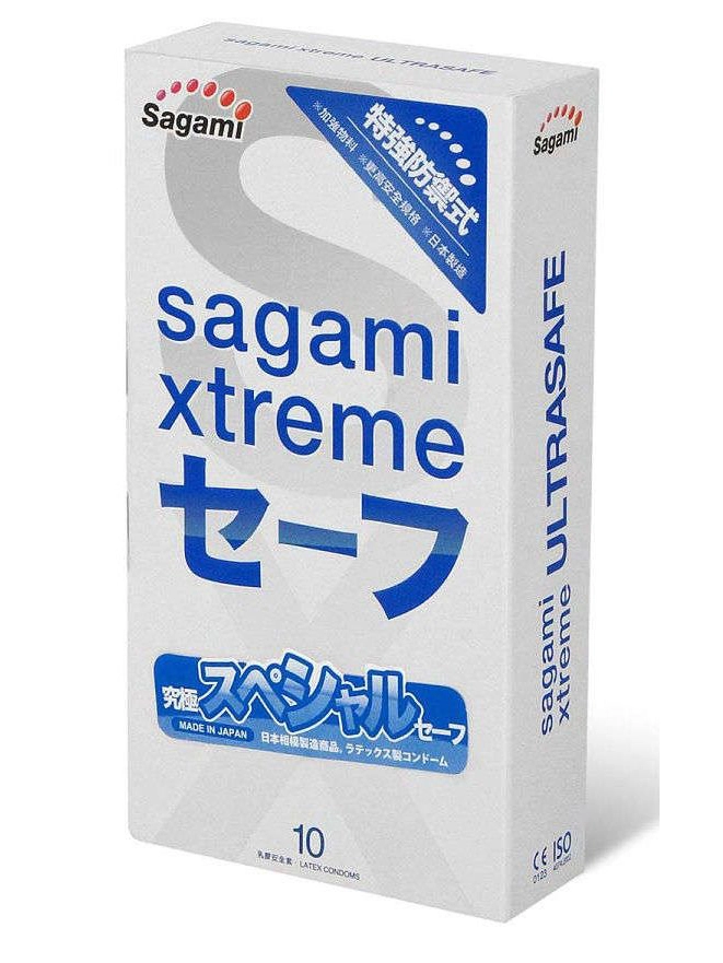 Презерватив с двойным количеством смазки Sagami Xtreme Ultrasafe