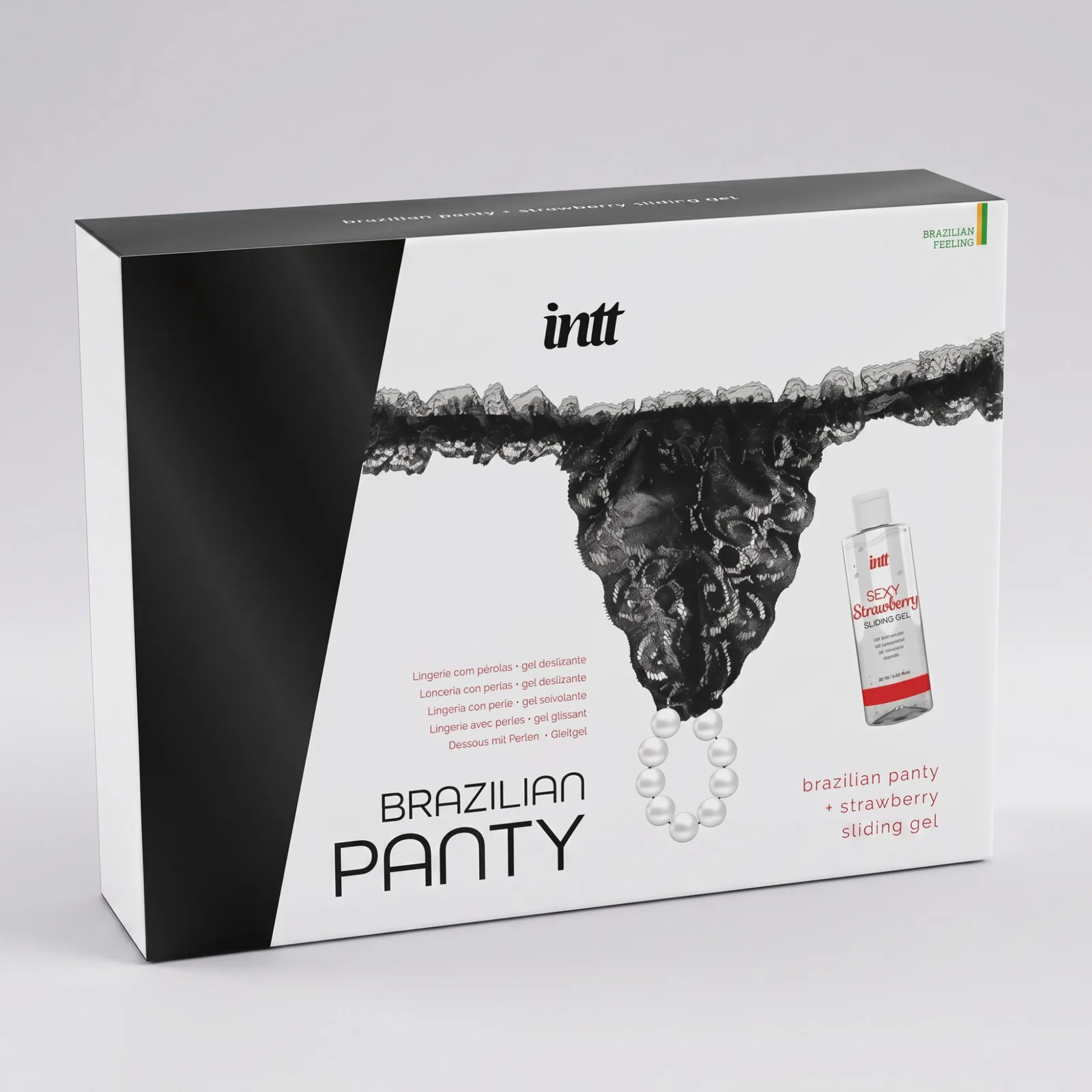 Трусики со стимулирующими бусинами intt Brazilian Panty