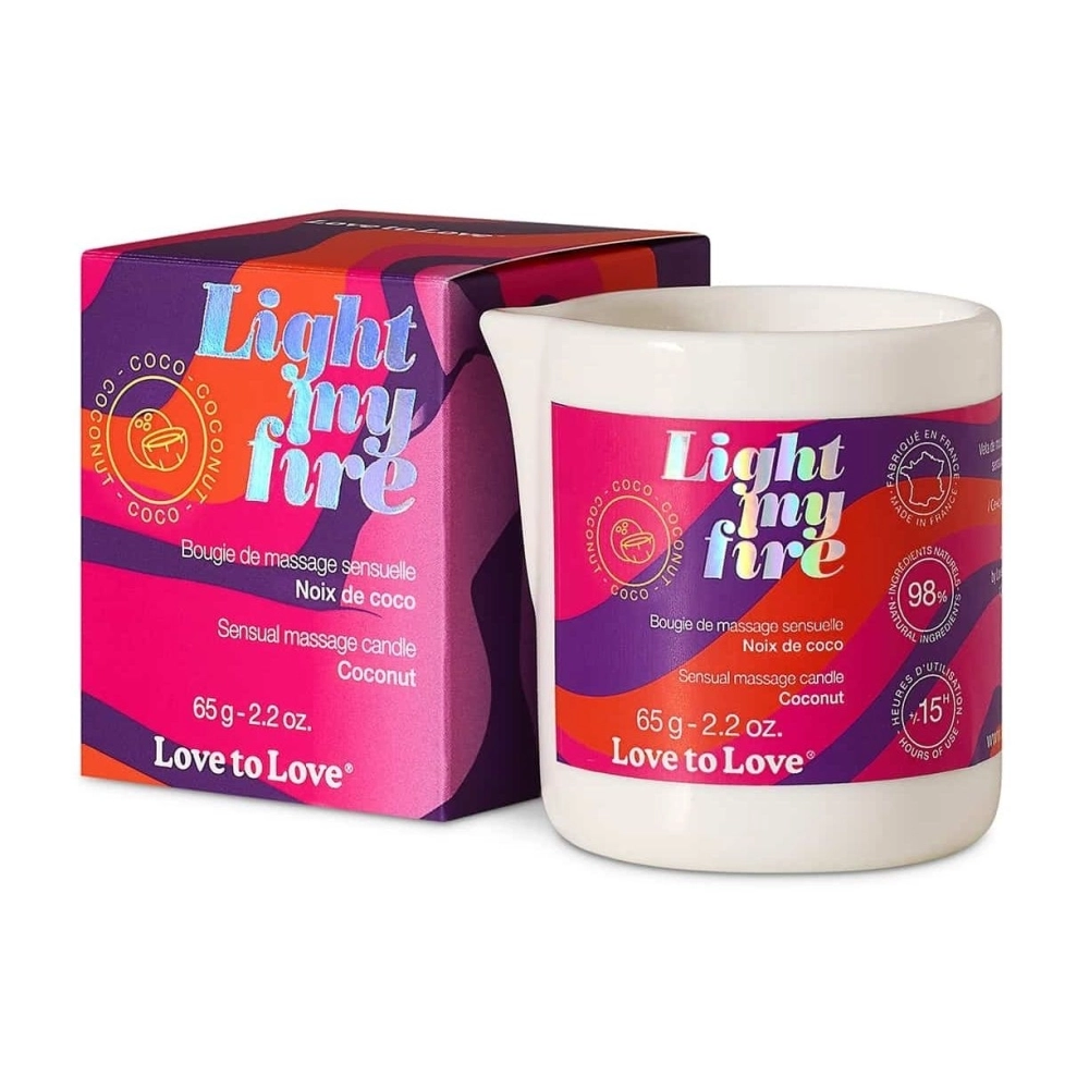 Массажная свеча Love to Love Light My Fire