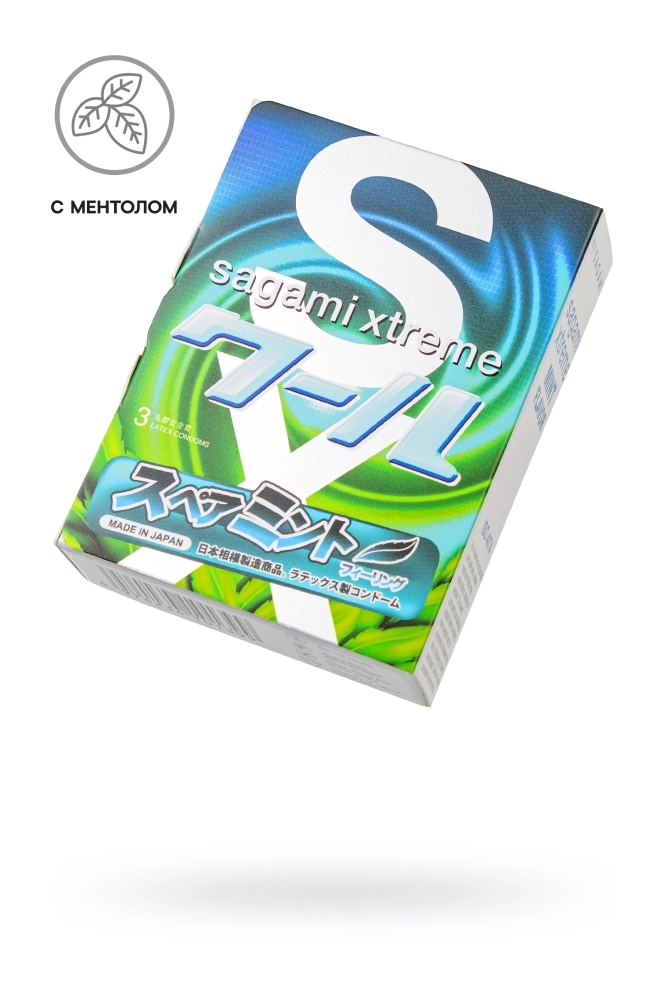 Презервативы с ароматом мяты Sagami Xtreme Mint