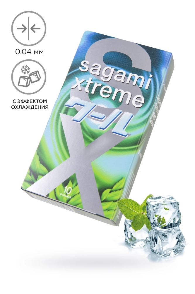 Презервативы с ароматом мяты Sagami Xtreme Mint