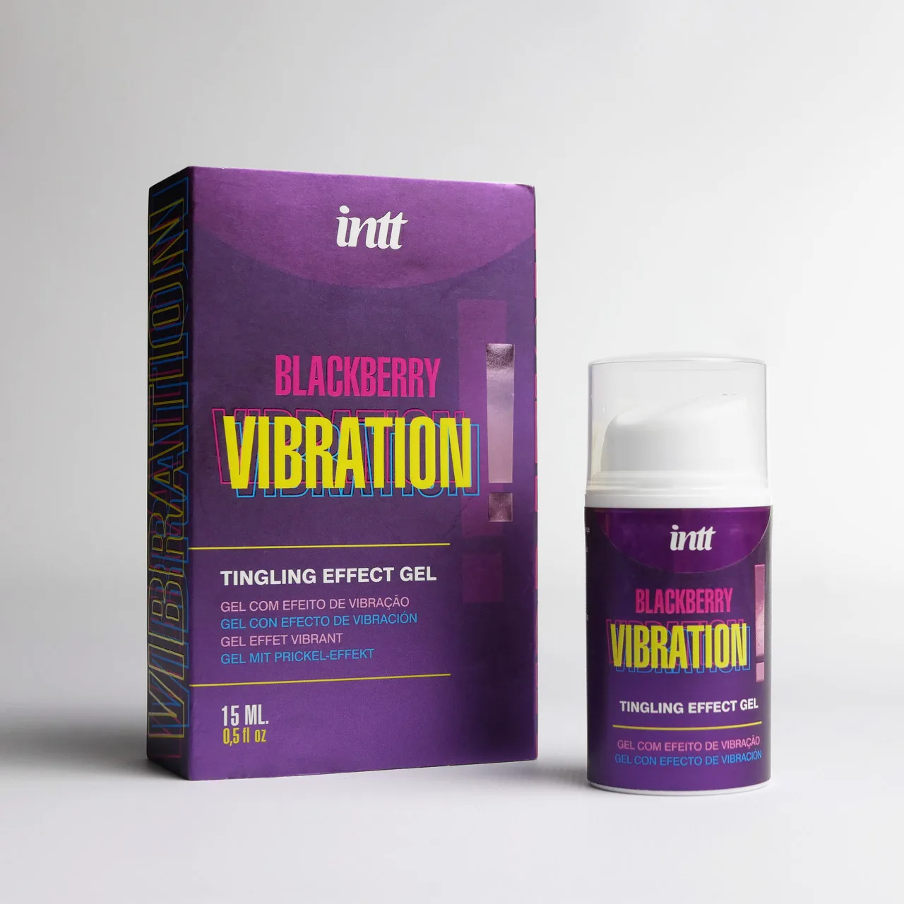 Стимулирующий гель с эффектом вибрации intt Blackberry Vibration