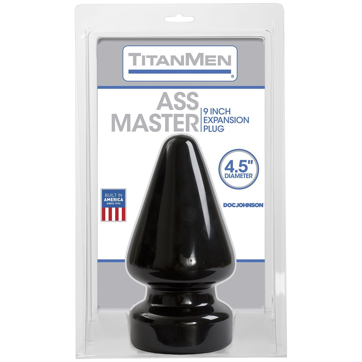 Огромный плаг Titanmen Tools Butt Plug 4.5  Diameter Ass Master - 23,1 см.