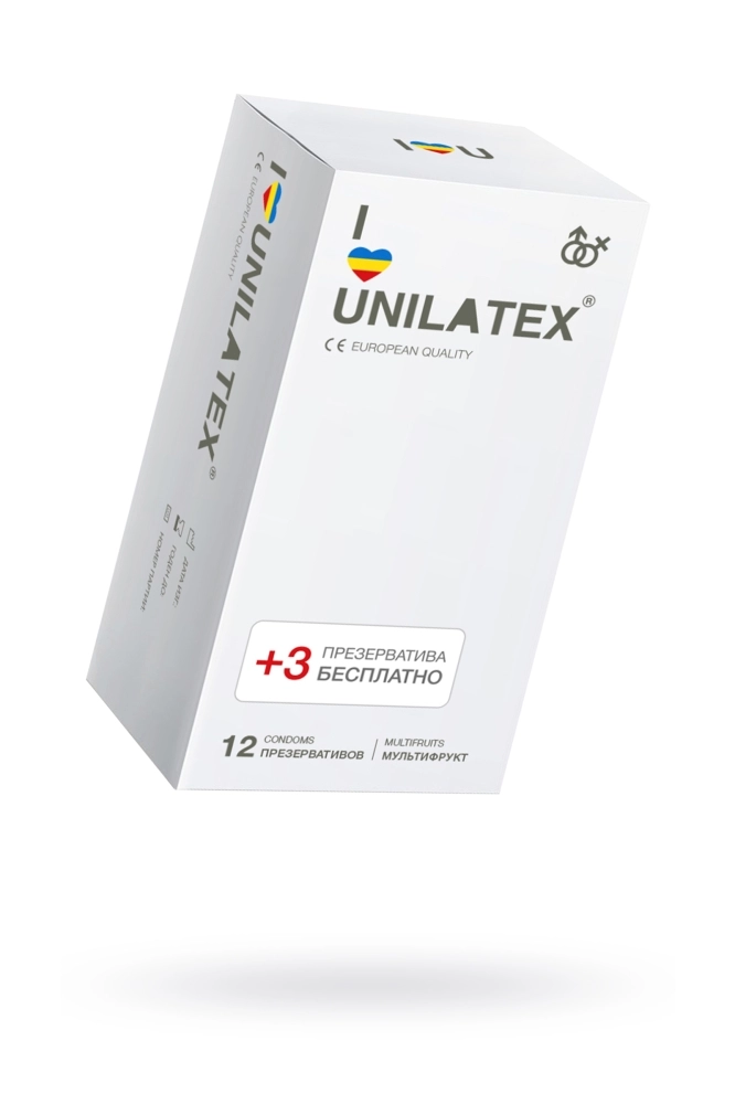 Разноцветные ароматизированные презервативы Unilatex Multifruits