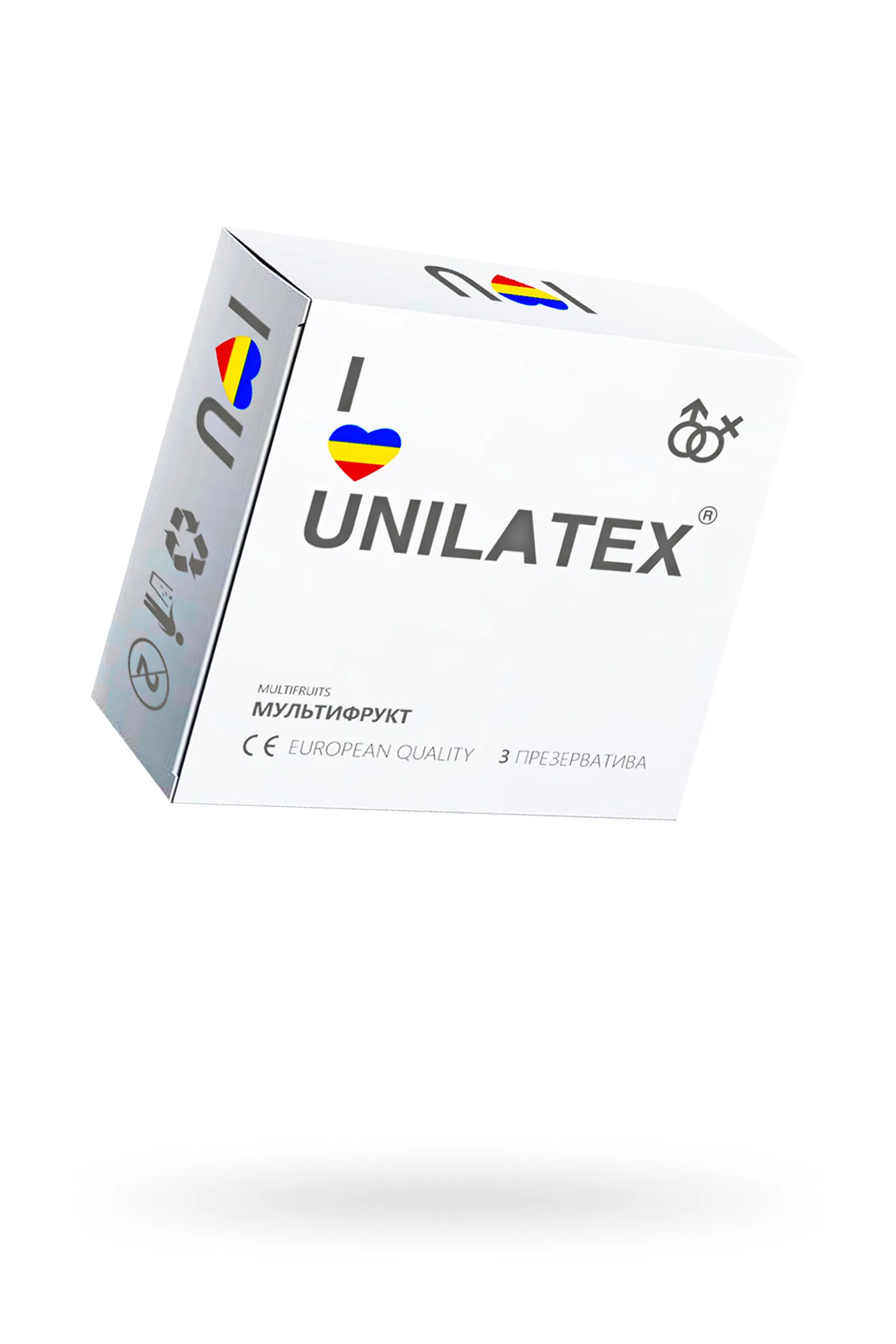 Разноцветные ароматизированные презервативы Unilatex Multifruits