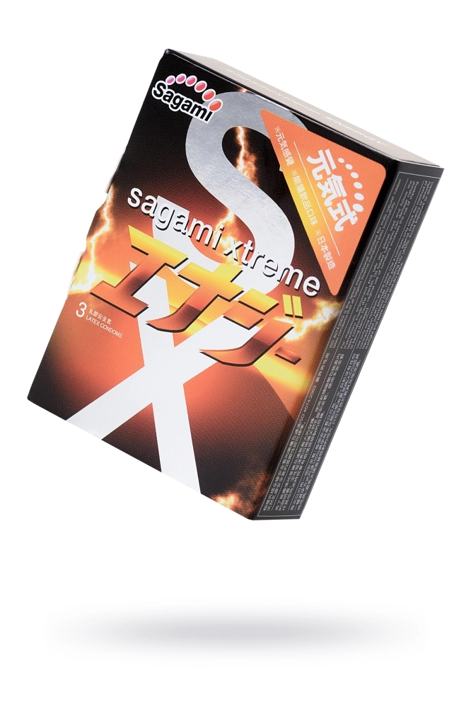 Презервативы Sagami Xtreme Energy с ароматом энергетика