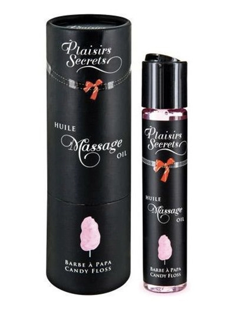 Массажное масло с ароматом сладкой ваты Huile de Massage Gourmande Barbe à Papa - 59 мл.