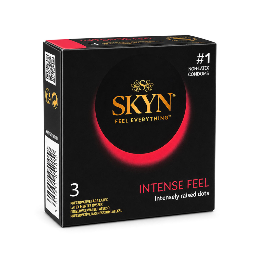 Презервативы с точками из синтетического латекса Skyn Intense feel