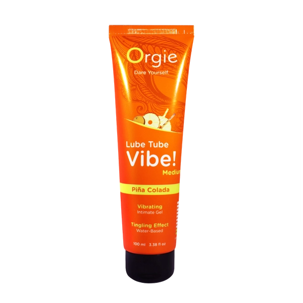 Лубрикант с эффектом вибрации Orgie Lube Tube Vibe Medium Pina Colada