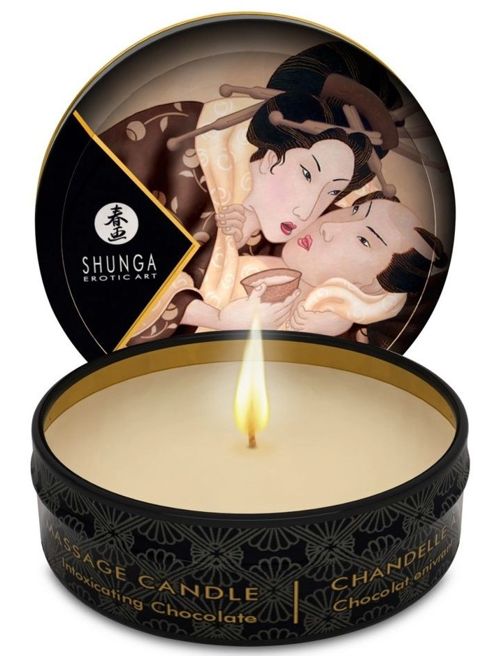 Массажная свеча Shunga Excitation с ароматом шоколада