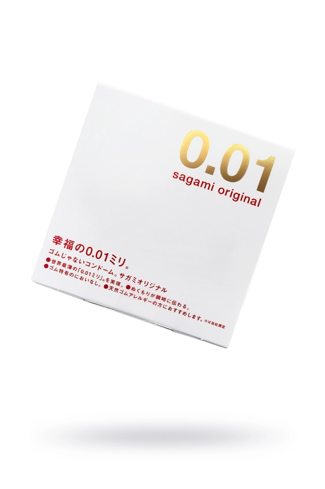 Супер тонкие презервативы  Sagami Original 0.01