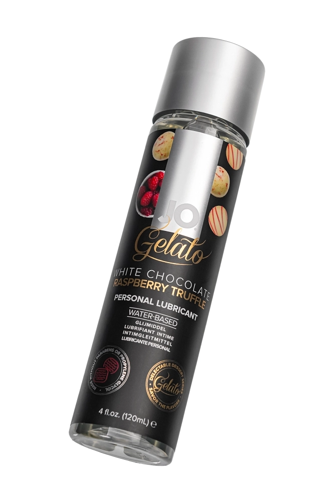 Лубрикант с ароматом трюфелей из белого шоколада и малины JO GELATO WHITE CHOCOLATE RASPBERRY TRUFFLE