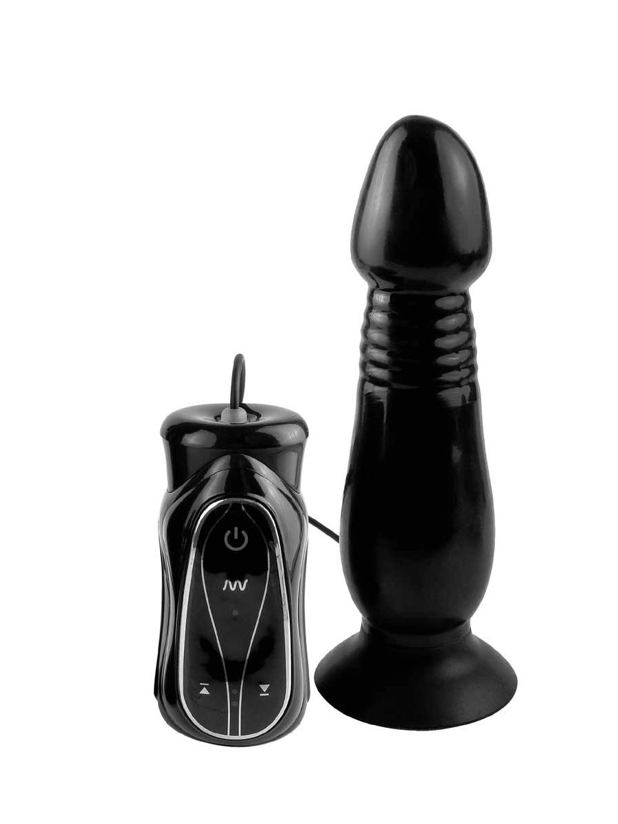 Анальный вибростимулятор фаллической формы Vibrating Thruster - 16 см.