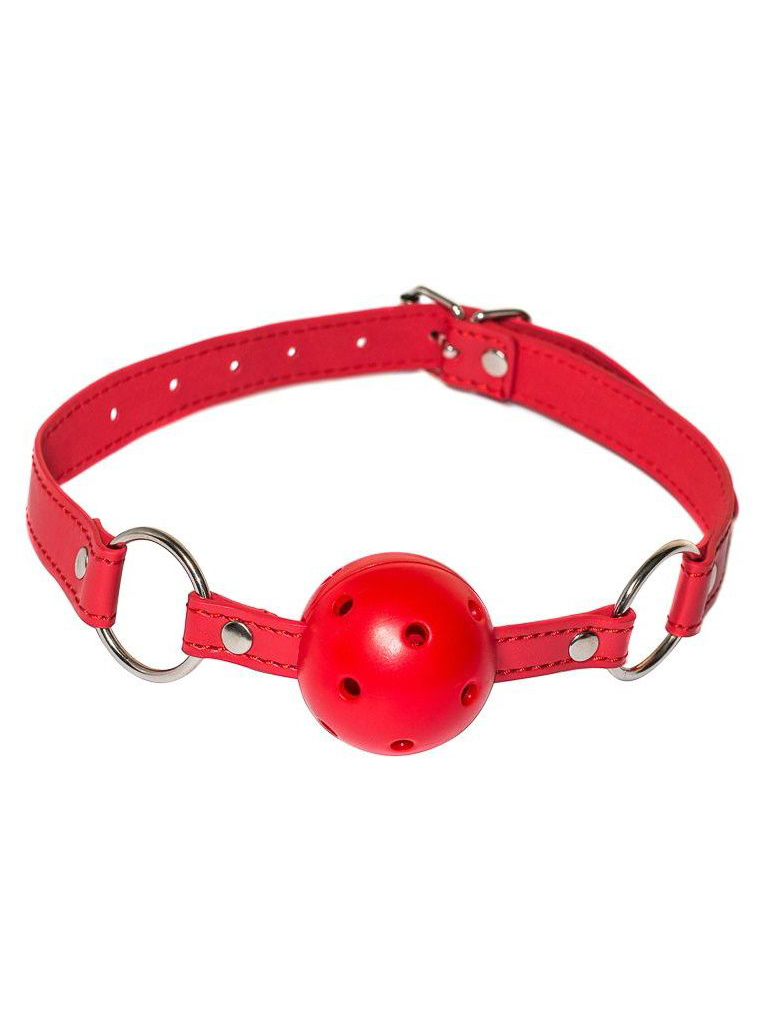 Красный кляп-шарик Firecracker