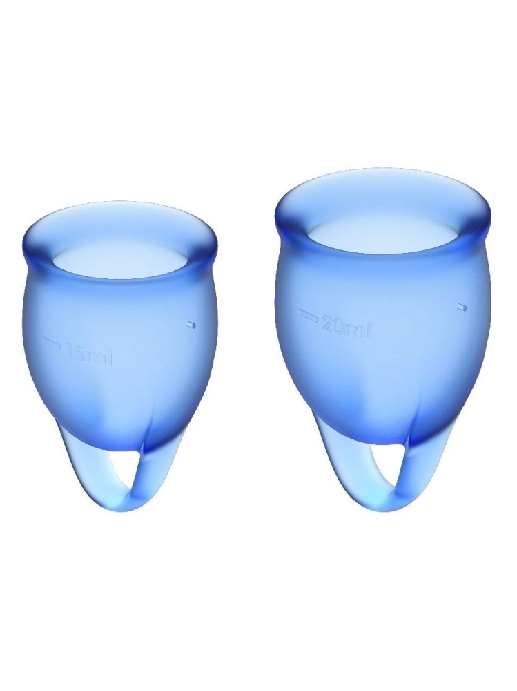 Набор синих менструальных чаш Feel confident Menstrual Cup