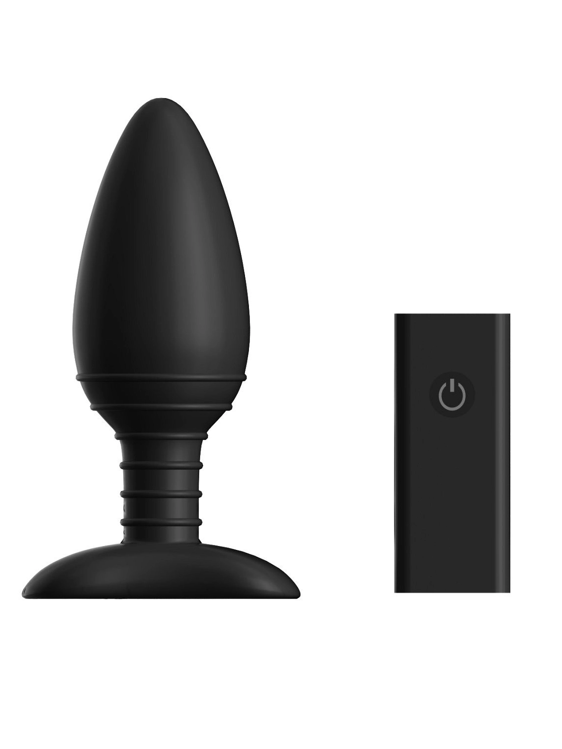 Чёрная вибровтулка NEXUS ACE LARGE с дистанционным управлением - 14 см.