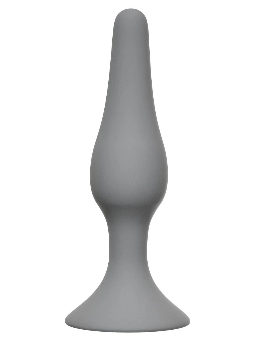 Серая анальная пробка Slim Anal Plug XL - 15,5 см.