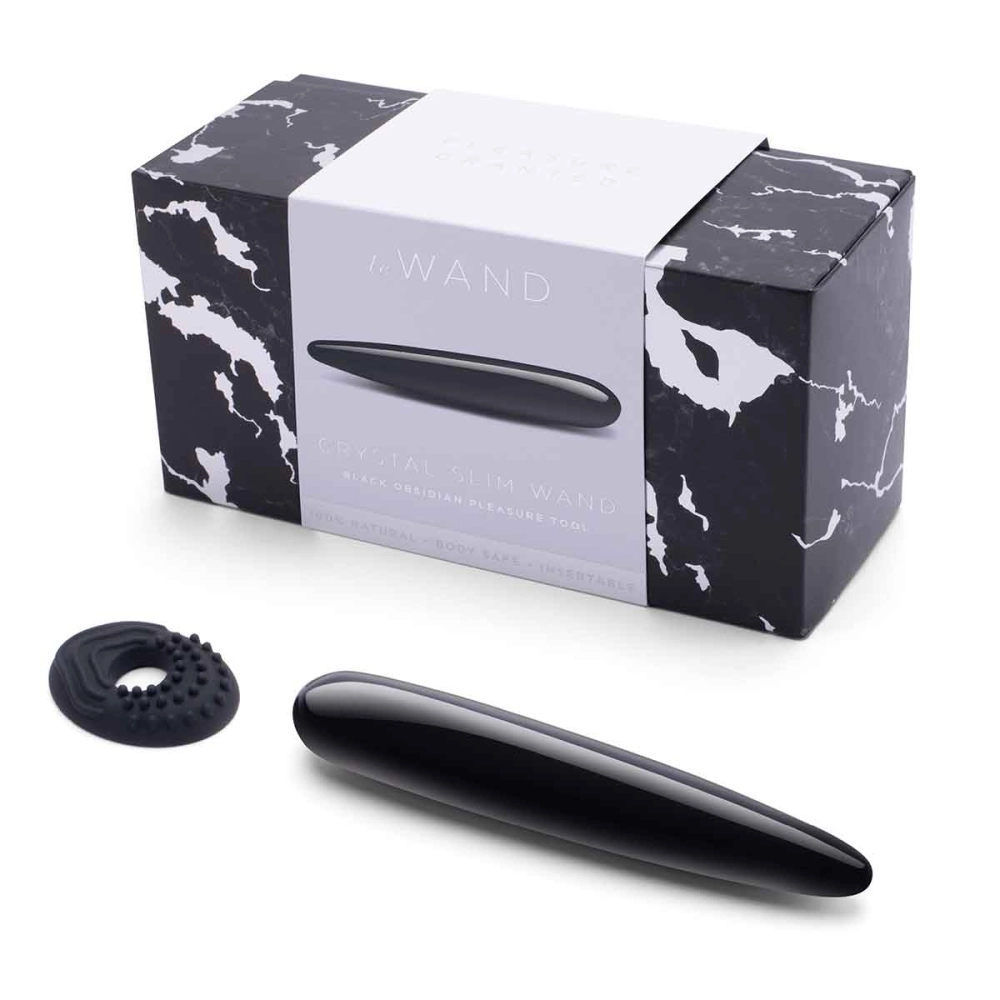 Массажер Le Wand Crystal Slim Wand из розового кварца