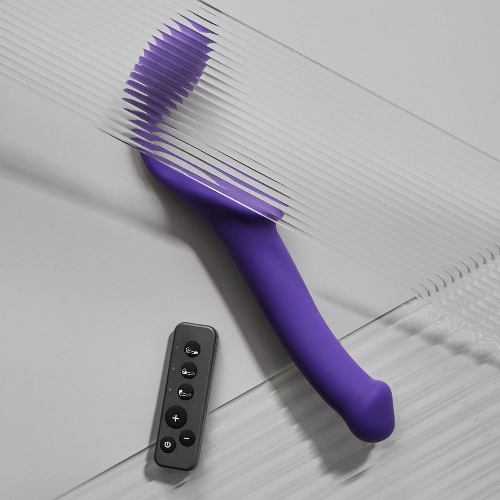 Безремневой вибрострапон Strap-on-me Vibrating Bendable Strap-On