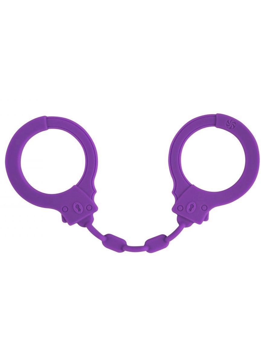 Фиолетовые силиконовые наручники Suppression