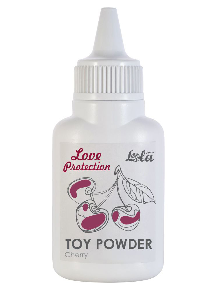 Пудра для игрушек Love Protection с ароматом вишни