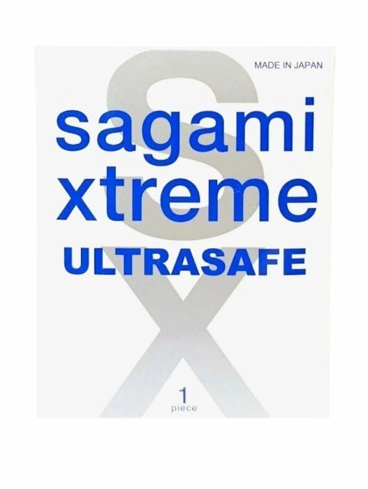 Презерватив с двойным количеством смазки Sagami Xtreme Ultrasafe