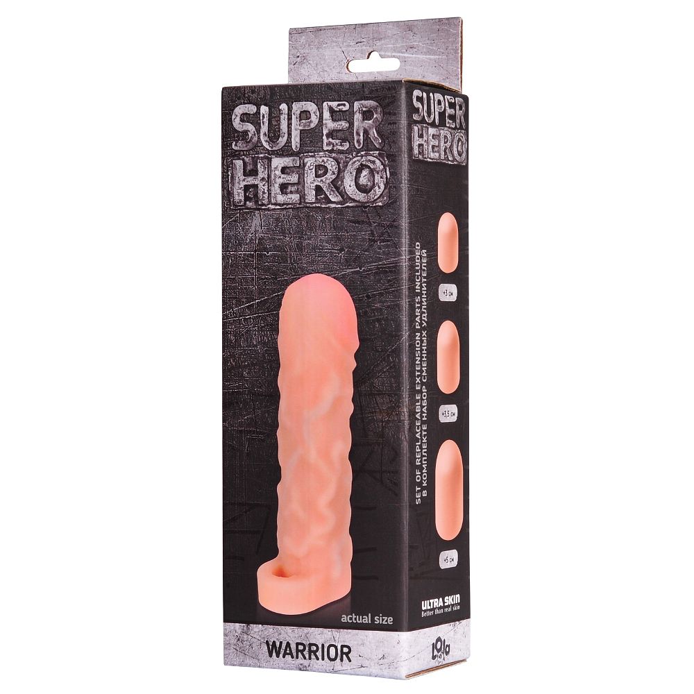 Фаллоудлинитель SUPER HERO Warrior - 16 см.