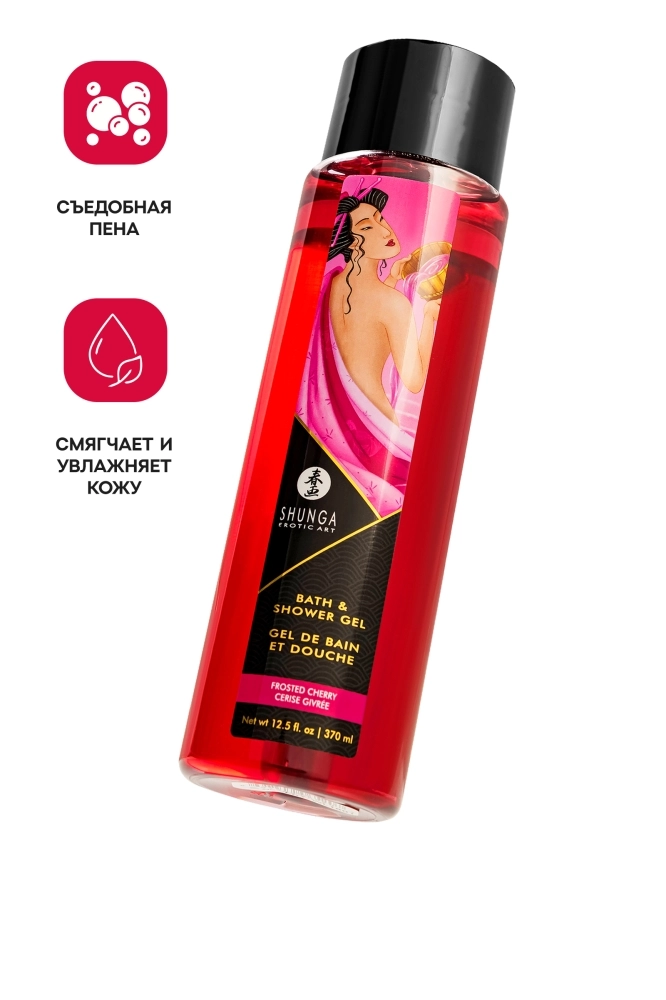 Гель для душа с ароматом вишни Shunga Frosted Cherry