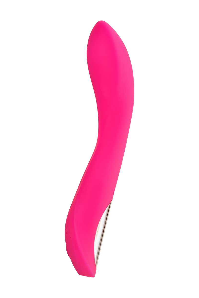 Розовый нереалистичный вибратор JOS Twig - 20,5 см.