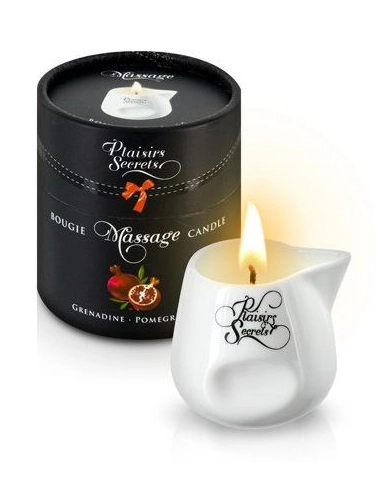 Массажная свеча с ароматом граната Bougie de Massage Gourmande Grenadine - 80 мл.