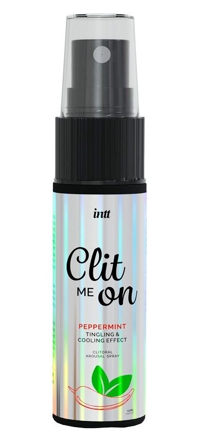 Жидкий вибратор-спрей intt Clit Me On Peppermint с охлаждающим эффектом
