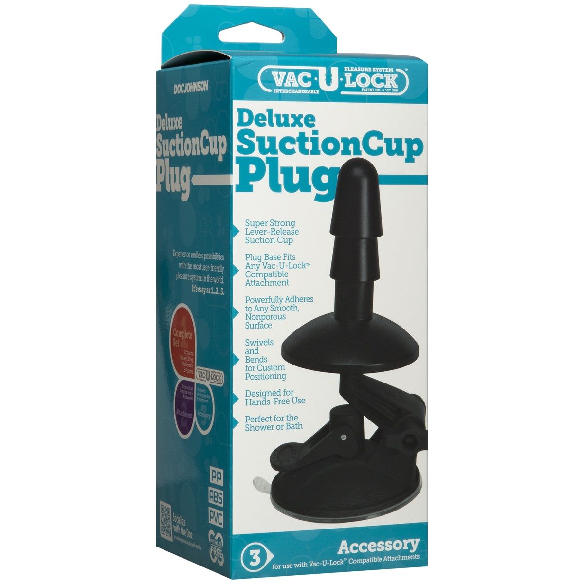 Плаг на присоске Vac-U-Lock Deluxe Suction Cup Plug Accessory