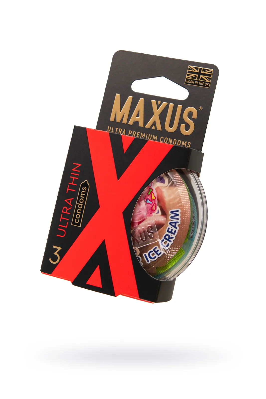 Презервативы Maxus Sensitive, ультратонкие, латекс, пластиковый кейс, 3 шт