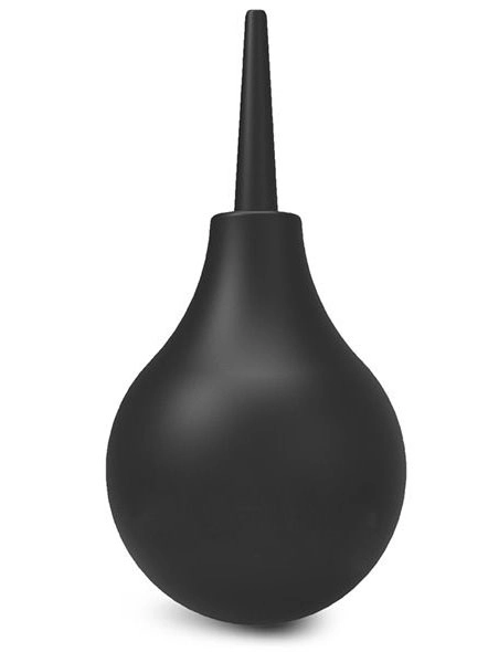 Черный анальный душ с обратным клапаном Non Return Valve Anal Douche